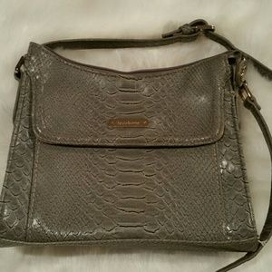 Liz Claiborne faux snake skin shoulder bag great